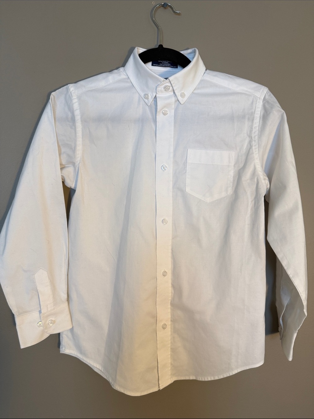 Izod Boys White Button-Down Dress Shirt